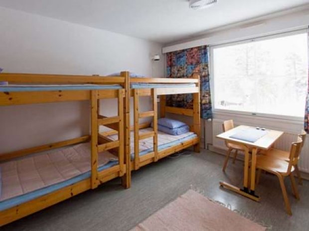 Chambre de l 'hébergement de la colonie de vacances en Laponie