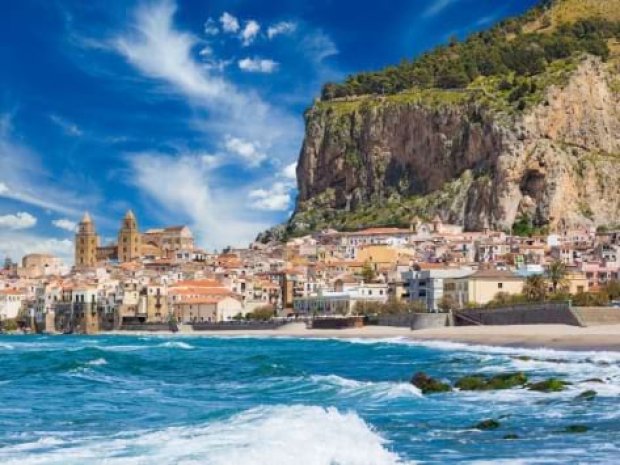 Paysage de bord de mer de Sicile