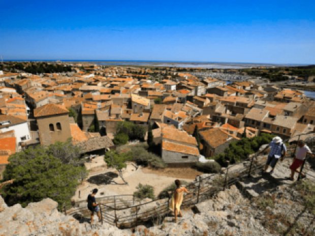 Paysage à Gruissan cet été où les jeunes sont partis en colonie de vacances