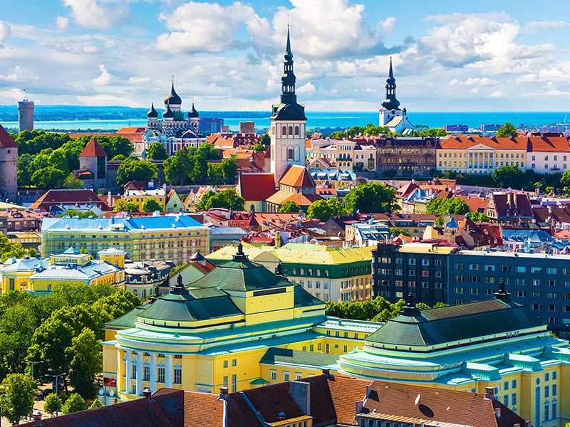Paysage nordique pris en photo lors d'une colonie de vacances en Finlande et Estonie