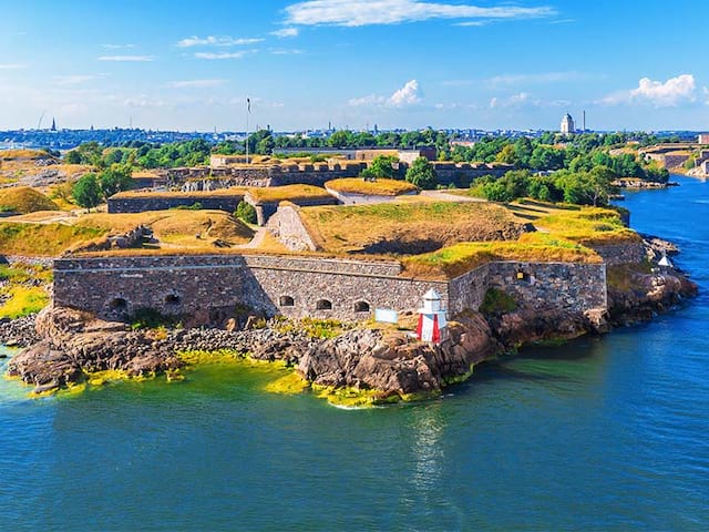 Paysage nordique pris en photo lors d'une colonie de vacances en Finlande et Estonie durant l'été