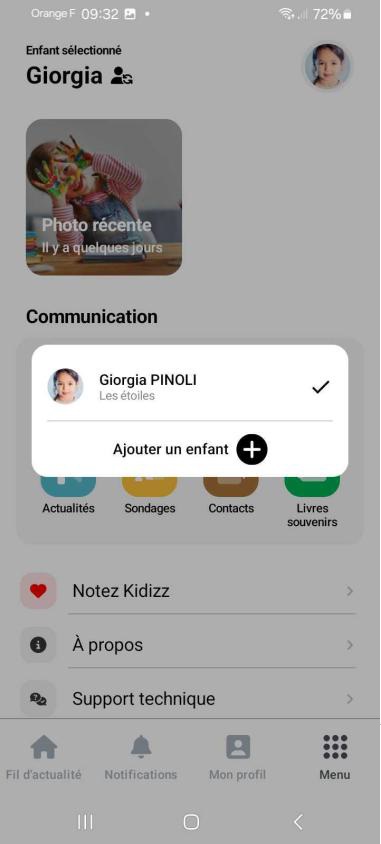 Ajout enfant kidizz Comment ajouter un enfant sur kidizz