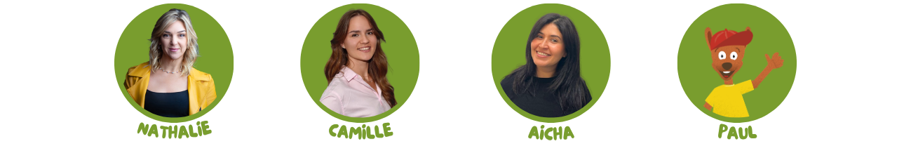 Contactez Nathalie, Camille, Aicha ou Paul pour vous renseigner sur le pôle collectivités ou commercial Djuringa