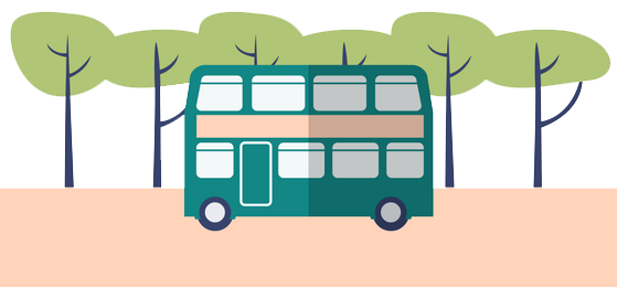Transport en bus en colonie de vacances