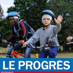 Enfants à vélo 