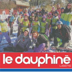 Groupe d'enfants en colo à Bellevaux