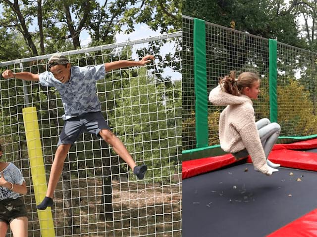 trampoline enfants colonie de vacances halloween toussaint