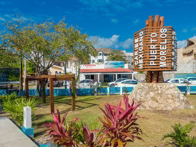 Ville de Puerto Morelos en colo de vacances itinérante au Mexique spéciale ados de 14 à 17 ans