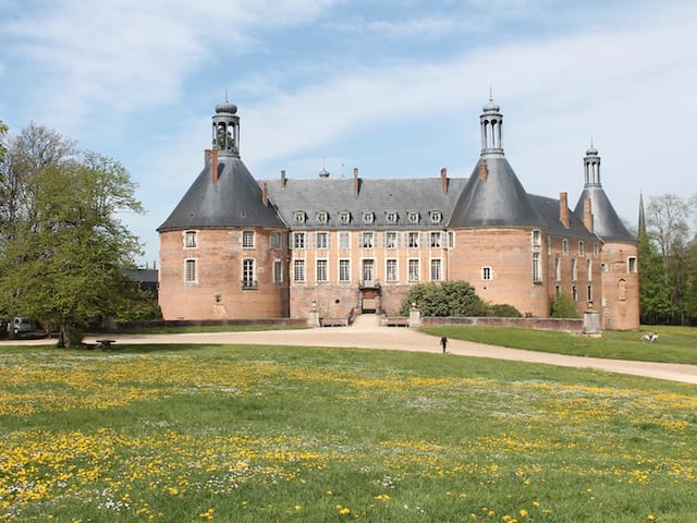 Chateau de saint fargeau pendant les colonie de vacances d'été