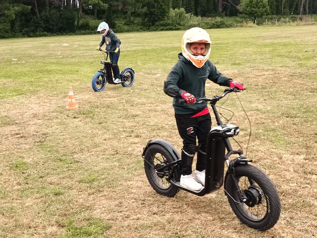 Session de trott électrique cet automne en colo