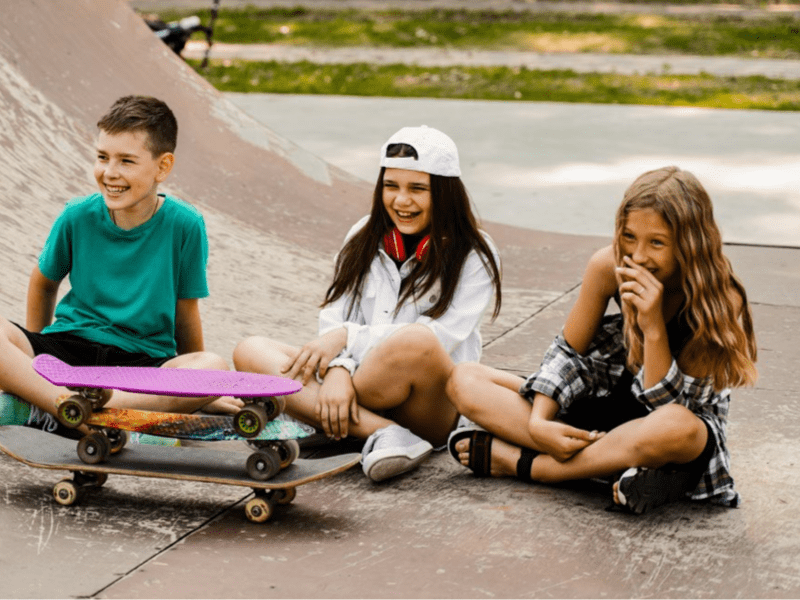 Session de skate cet automne en colo de vacances Surf Camp