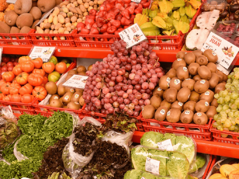 Marché de fruits et de légumes à Tenerife aux îles Canaries cet hiver