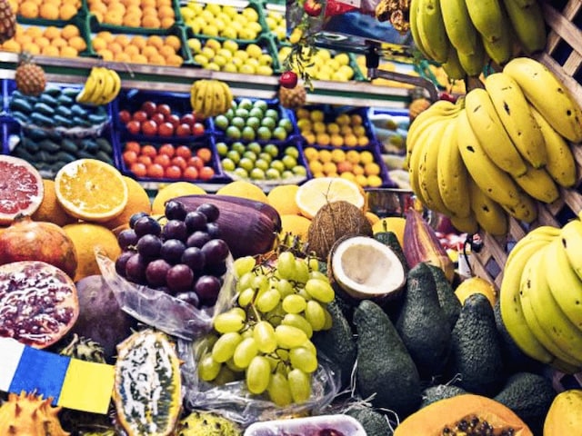 Marché aux fruits à Tenerife cet hiver où le groupe est parti en colo