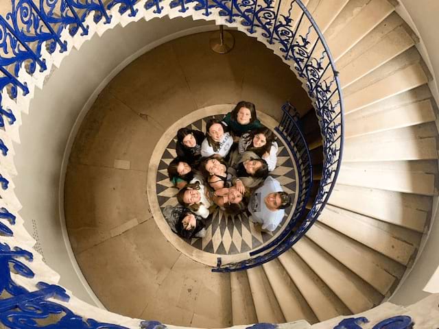 Photo de groupe prise en colonie de vacances 