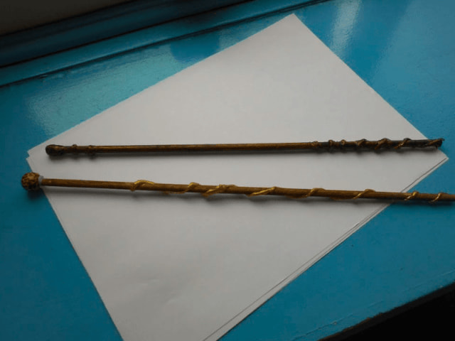 Baguette magique d'Harry Potter fabriquée en colo de vacances cet automne